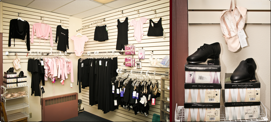 dance wear shop at Pacific School of Dance