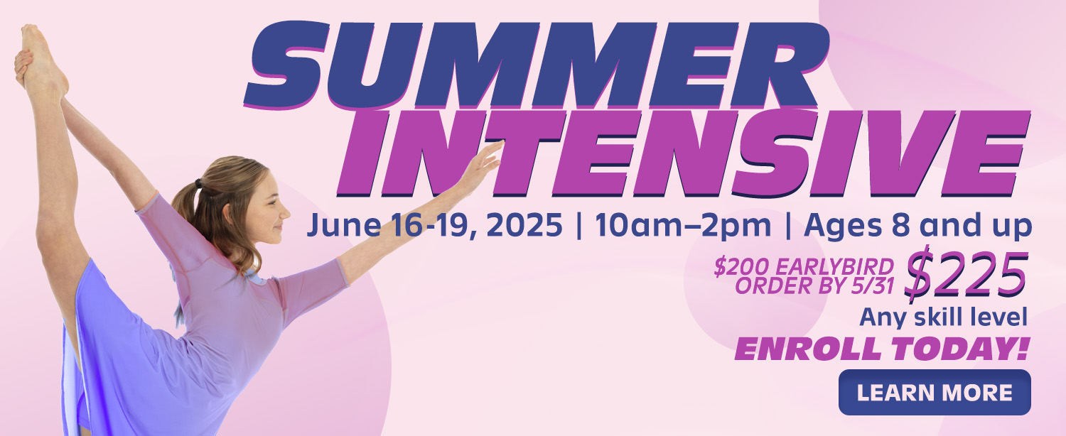Summer Intensive, June 16-19, 10am - 2pm, ages 8 and up
